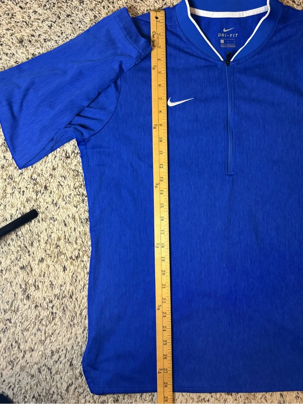Nike Dri-FIT Men’s Large Blue Full Zip Lightweight Jacket Athletic Golf